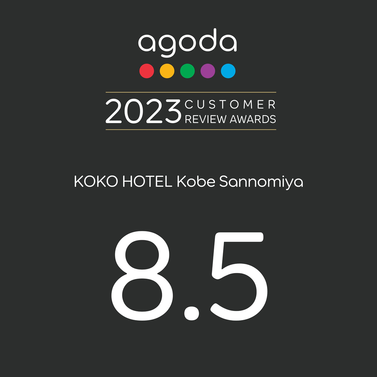 KOKO HOTELS「agoda CUSTOMER REVIEW AWARDS 2023」を受賞